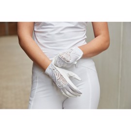 EQ Larissa ridehandsker hvid